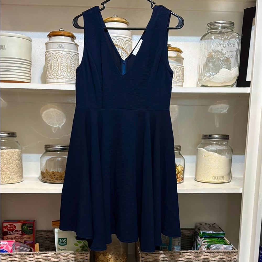 Sandro Paris Deep Blue Mini Dress